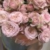 Букет кустовых роз в шляпной коробке (M/L)