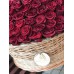 Корзина с красными розами размера XXL (до 351 розы)