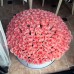 Розовые розы в цилиндре (XXL) от 215 роз
