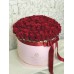 Красные розы в коробке (XL) 101 роза
