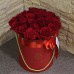 Красные розы в цилиндре (XS) 21-23 розы