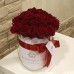 Красные розы в цилиндре (XS) 21-23 розы