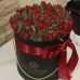 Тюльпаны Ред Принцесс в шляпной коробке (M) до 99 шт.