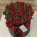Тюльпаны Ред Принцесс в шляпной коробке (M) до 99 шт.