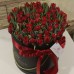 Тюльпаны Ред Принцесс в шляпной коробке L до 149 шт.